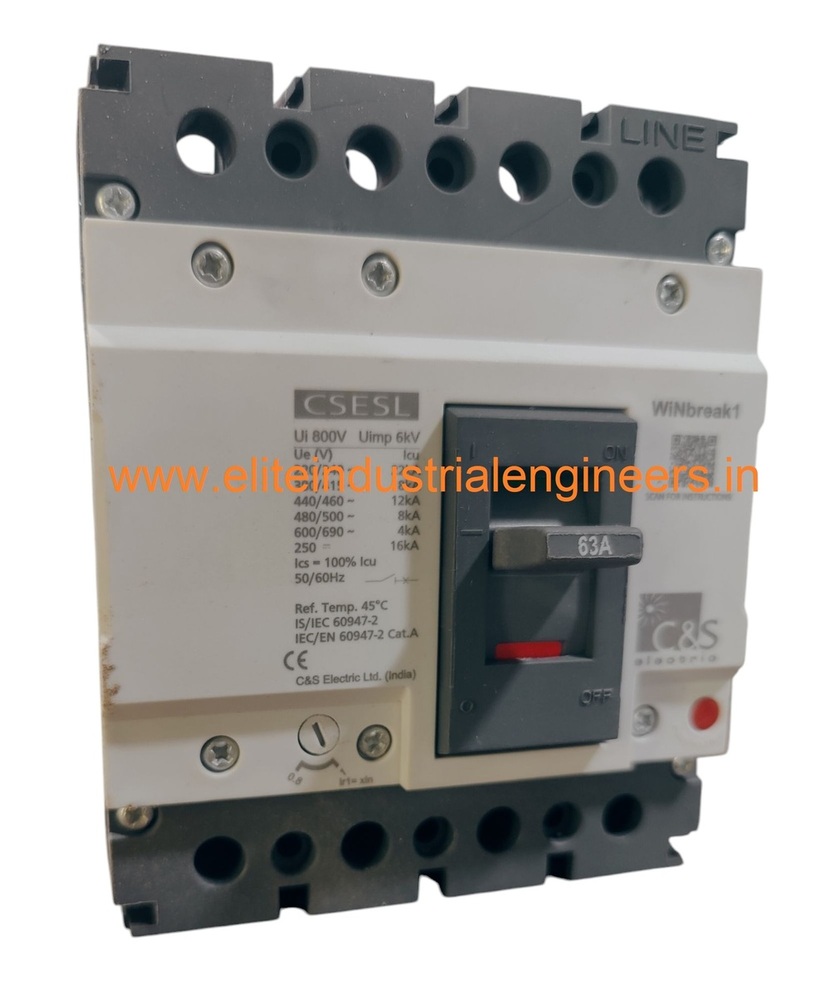 C&S MCCB CSESL125FMU4P-63A