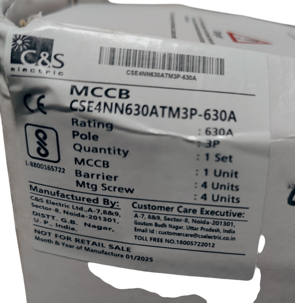 C&S MCCB CSE4NN630ATM3P-630AMP