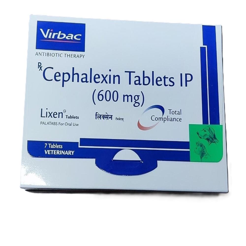 Lixen Cephalexin 600mg Tablets - Packaging Type: Box