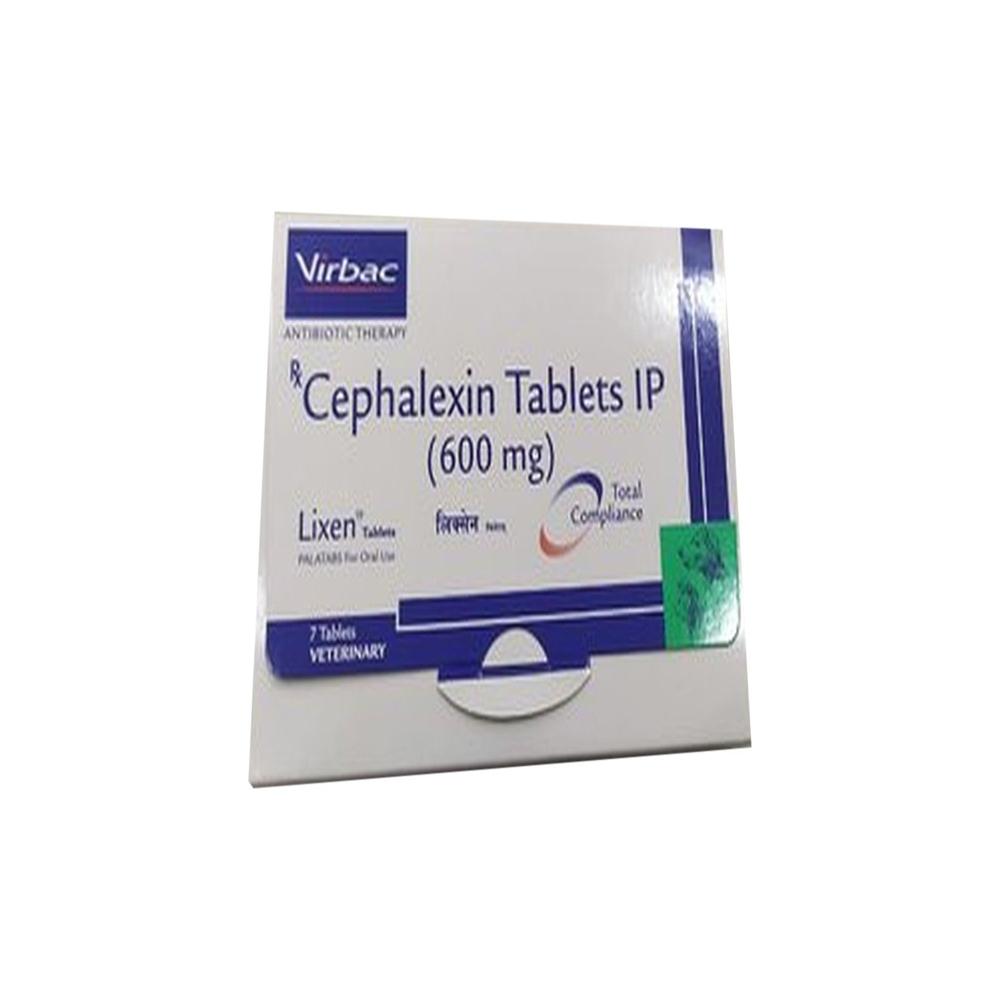 Lixen Cephalexin 600mg Tablets - Packaging Type: Box