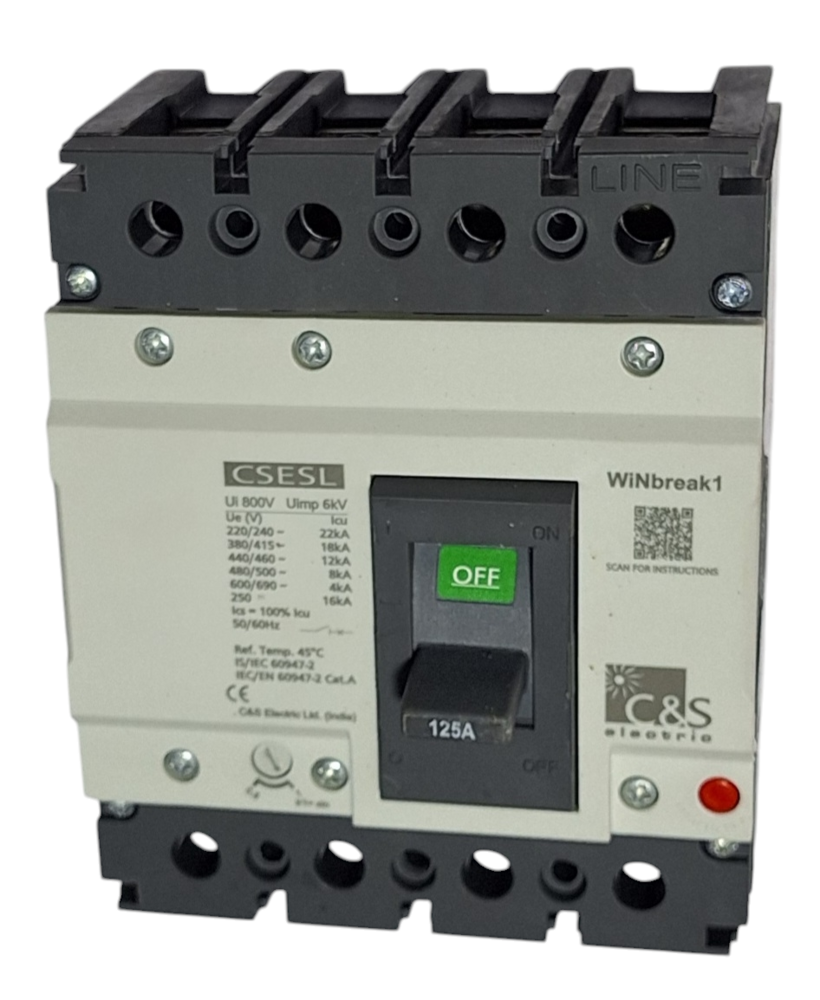 C&S MCCB CSESL125FMU4P-125AMP