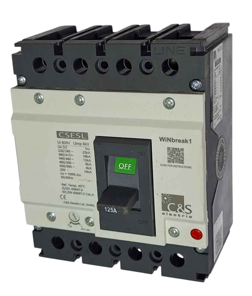 C&S MCCB CSESL125FMU4P-125AMP