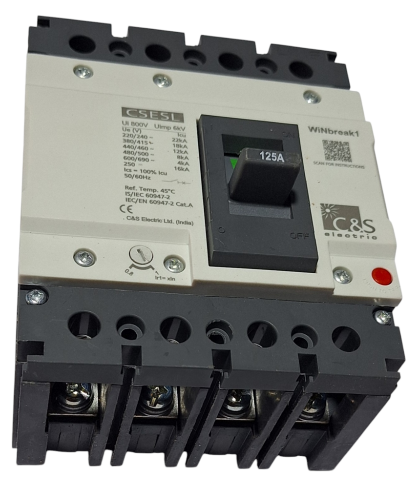 C&S MCCB CSESL125FMU4P-125AMP