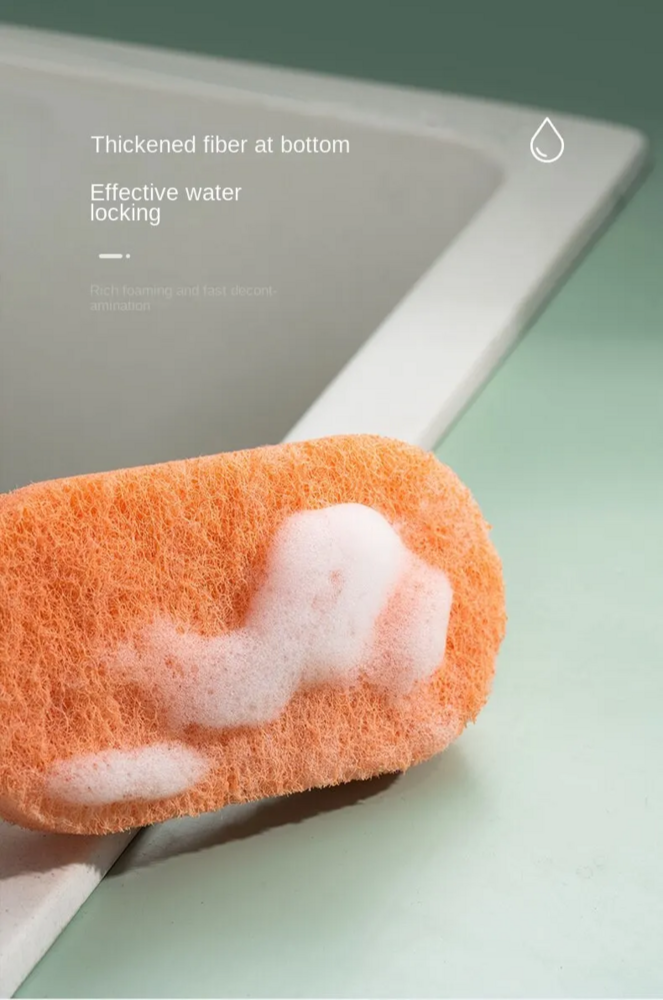 Tile Cleaning Sponge Multifunctional Cleaner Brush Scrubber With Handle