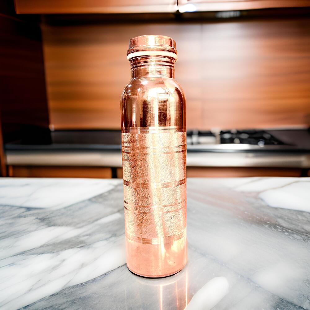 Copper Water Bottle - Capacity: 500-1000 Milliliter (Ml)