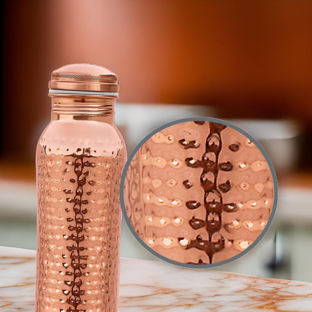 Handmade Copper Bottle - Capacity: 1 Ltr