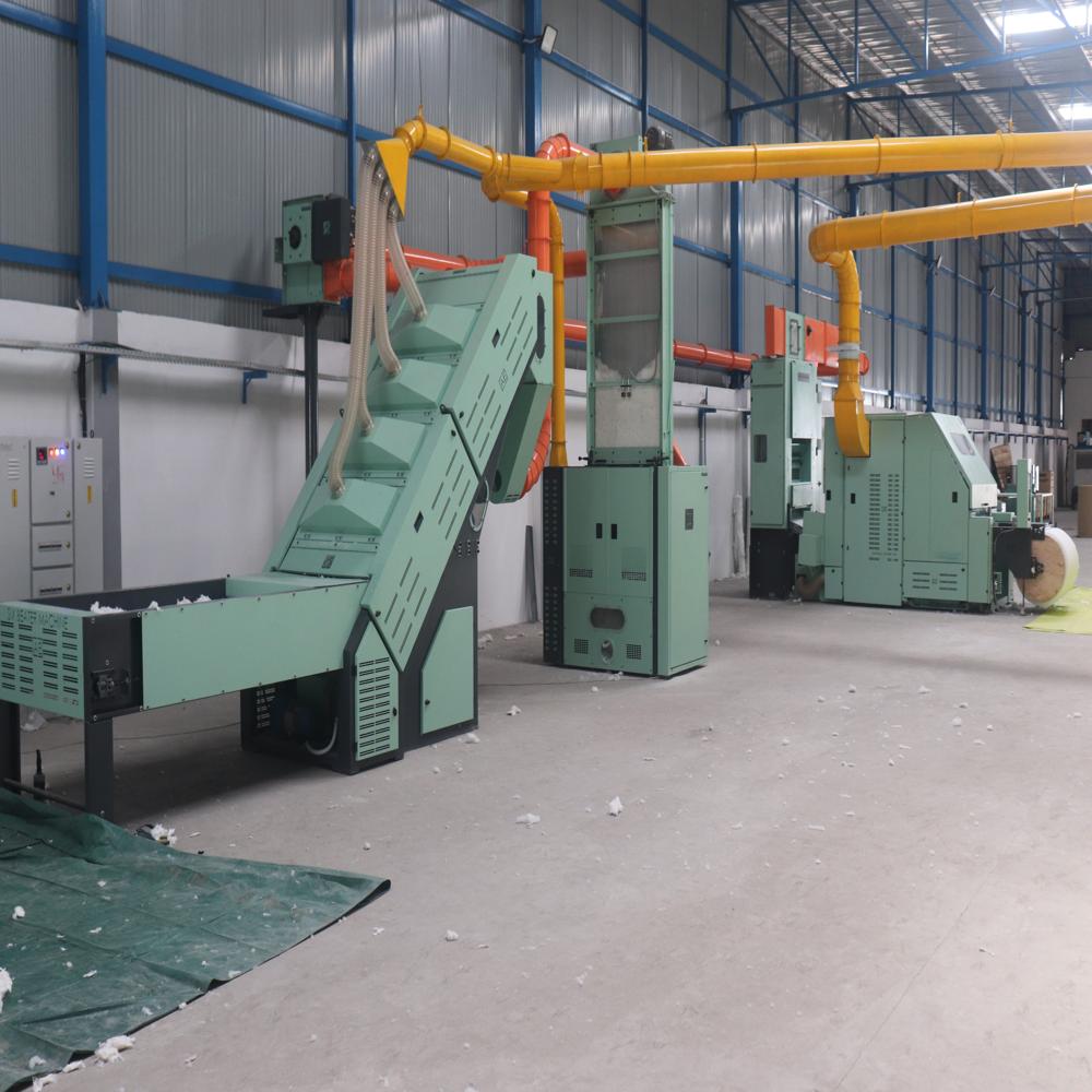 Cotton Roll Forming Machine - Color: Green