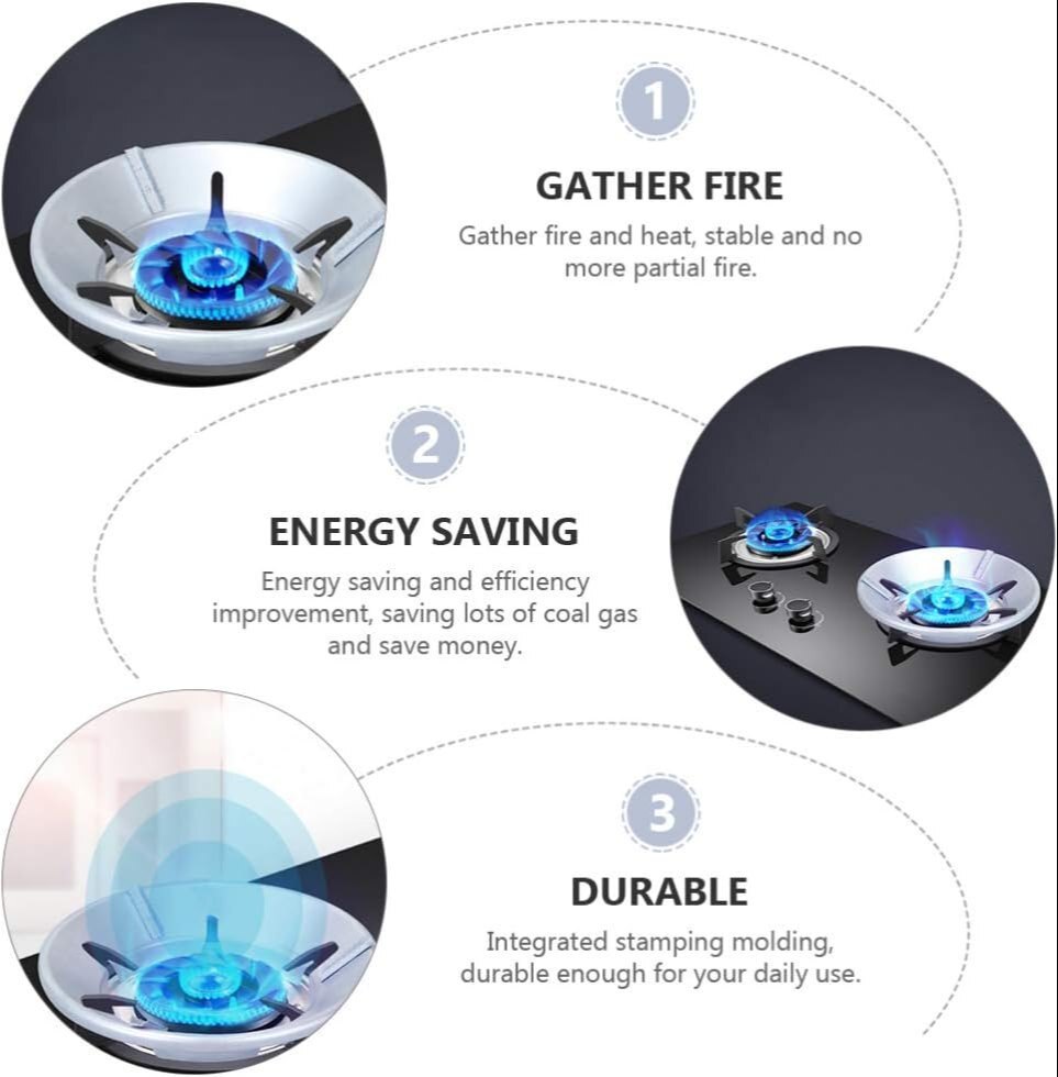 Gas Saver Stand Wind Shield Energy Saving Gas Stove Cover