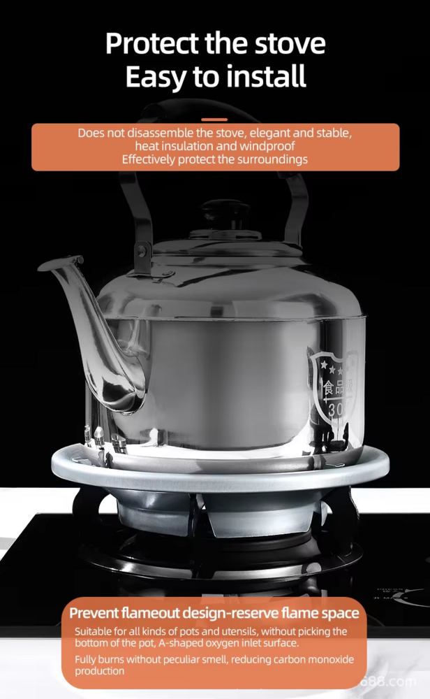 Gas Saver Stand Wind Shield Energy Saving Gas Stove Cover
