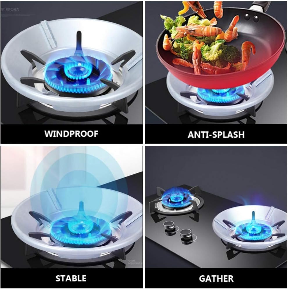Gas Saver Stand Wind Shield Energy Saving Gas Stove Cover