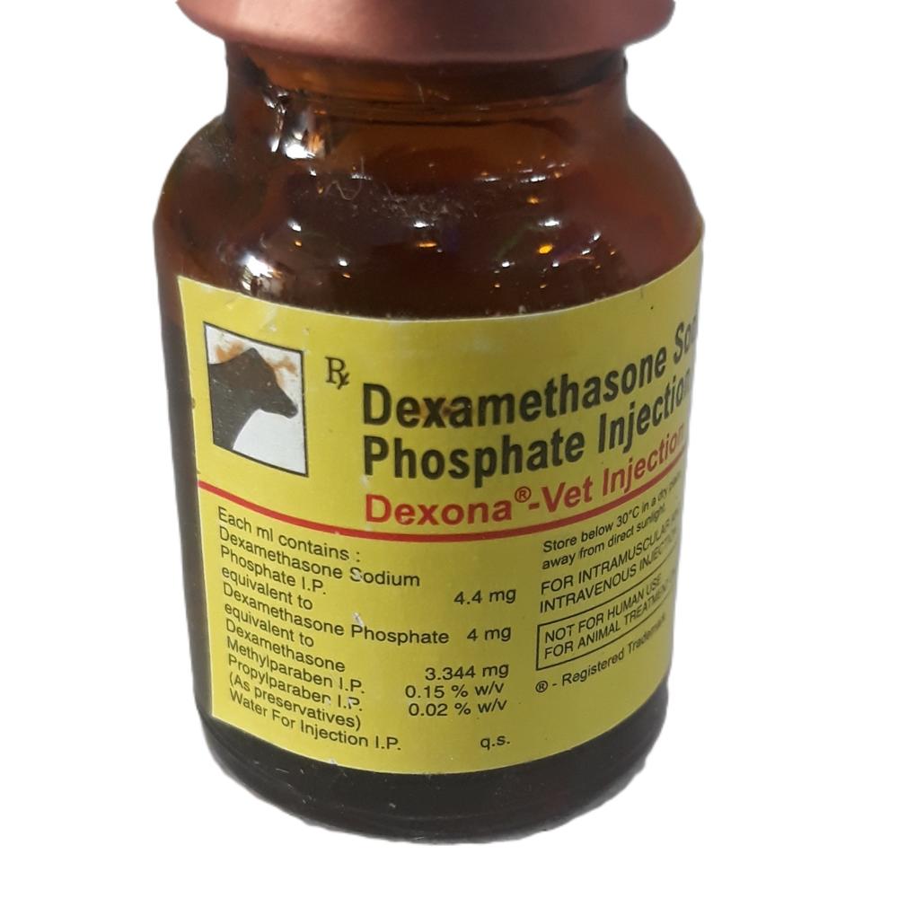 Dexona-vet 4.4mg Dexamethasone 5ml Injection - Packaging Type: Box