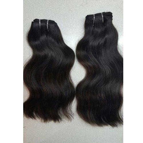 Black Remy Double Drawn Machine Weft, 10 inch