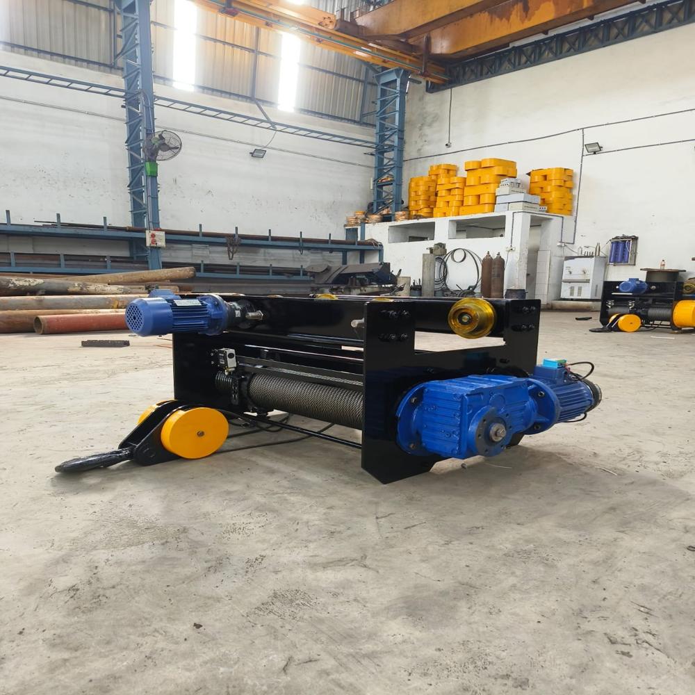 Trolley Heavy 1 Ton Sew Type Wire Rope Hoist For Industrial - Power Source: Electric