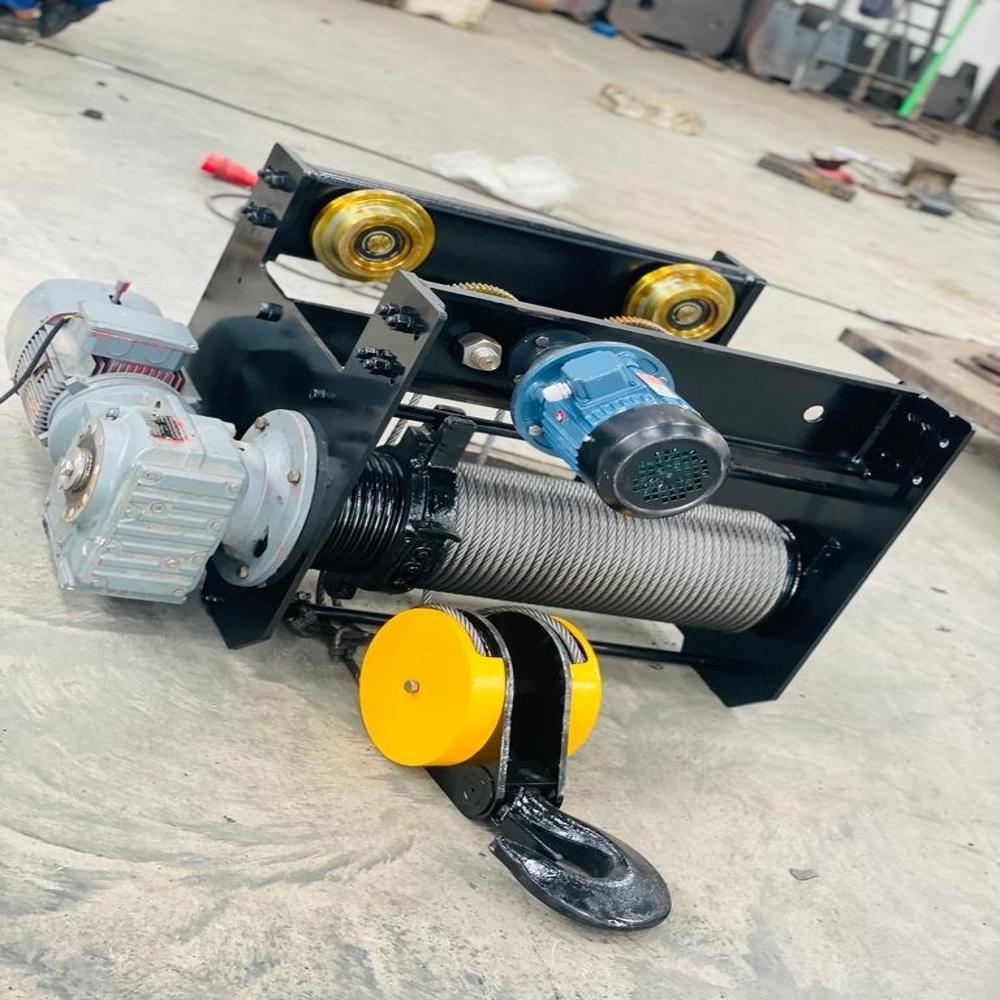Trolley Heavy 1 ton sew type wire rope hoist , For Industrial