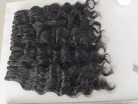 Indian Raw Temple Virgin Human Hair Natural Wavy, Length: 20 inch
