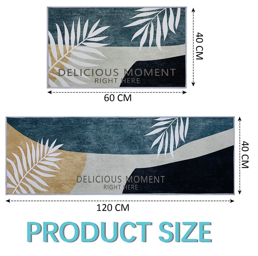 KITCHEN FLOOR MAT SET - DELICIOUS MOMENT