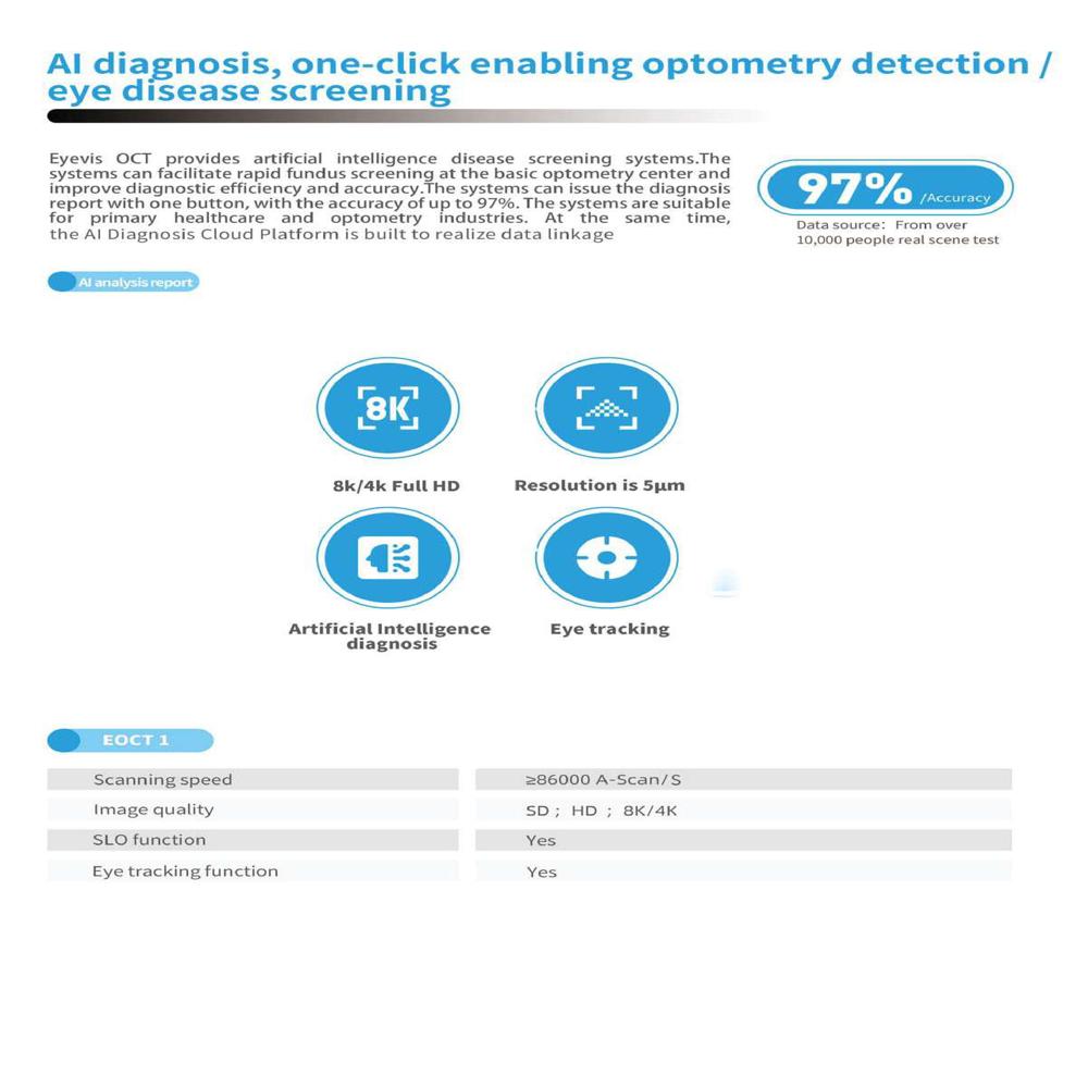 Eyevis Optical Coherence Tomography Oct - Automation Grade: Yes