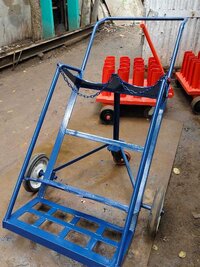 Mild Steel Double Gas Cylinder Trolley