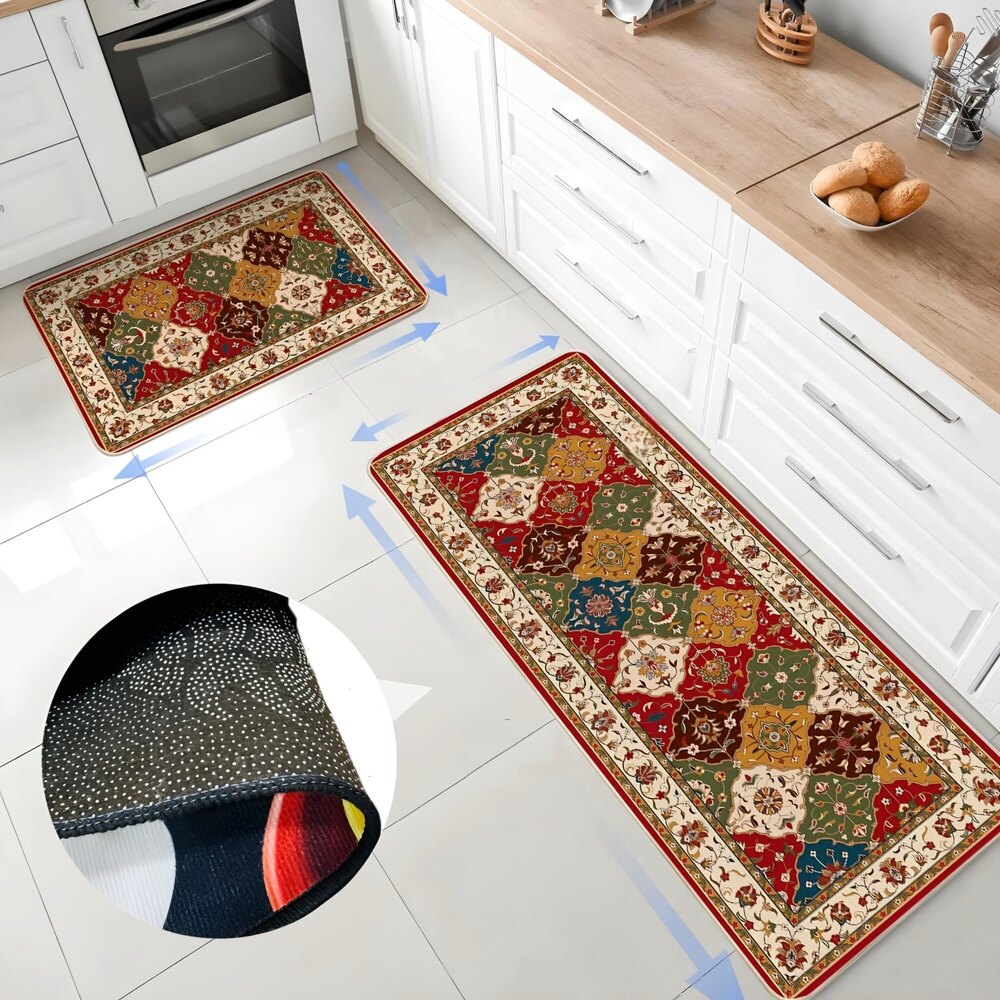 KITCHEN FLOOR MAT SET - PERSIAN