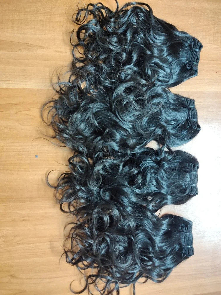 NATURAL RAW INDIAN TEMPLE VIRGIN HUMAN HAIR, Length: 30 inch