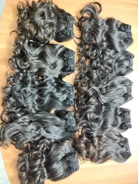 NATURAL RAW INDIAN TEMPLE VIRGIN HUMAN HAIR, Length: 30 inch
