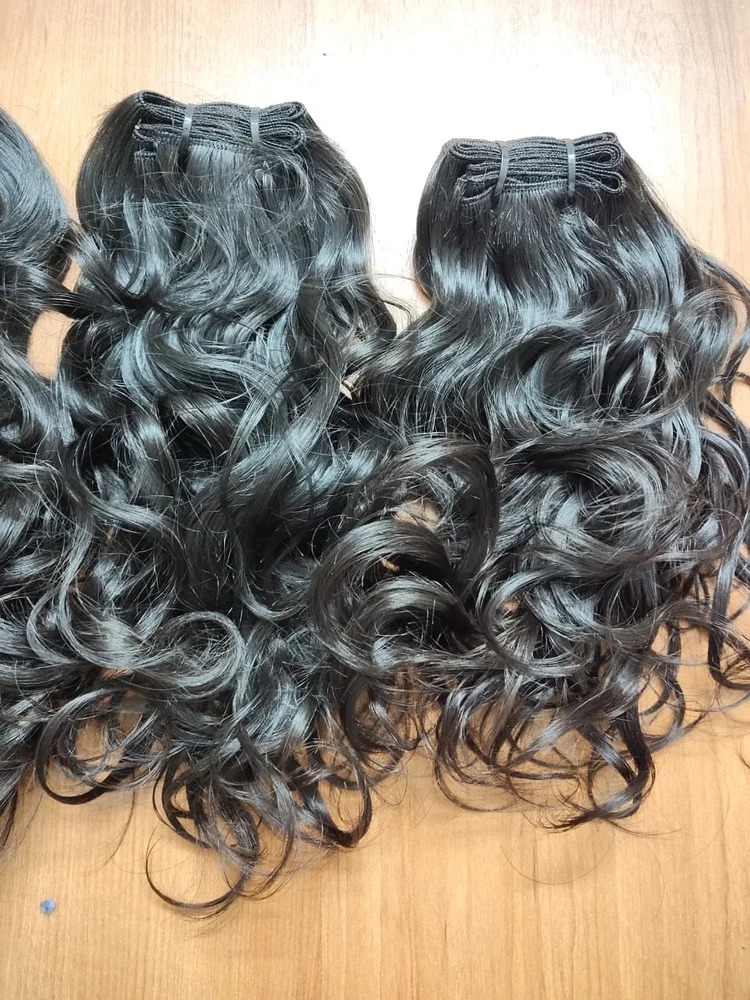 NATURAL RAW INDIAN TEMPLE VIRGIN HUMAN HAIR, Length: 30 inch