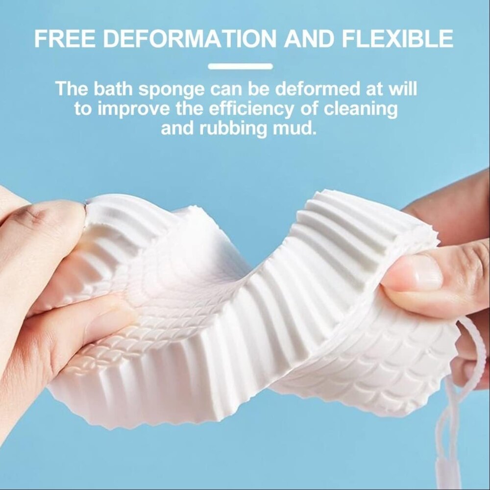 Baby Bath Sponge Soft Exfoliator 3D Bath Sponge Scrubber