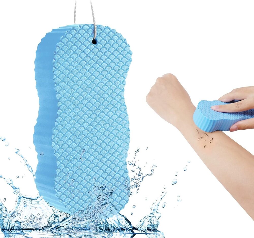 Baby Bath Sponge Soft Exfoliator 3D Bath Sponge Scrubber