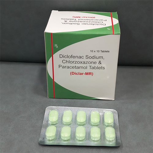 Diclofenac Sodium Chlorzoxazone And Paracetamol Tablets - Drug Type: General Medicines