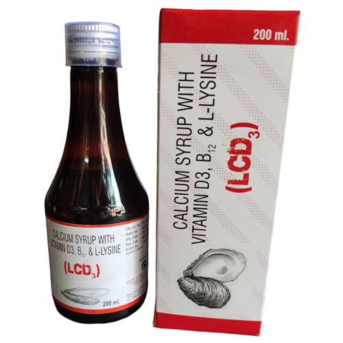 Calcium Syrup With Vitamin D3 B12 And L-Lysine 20 ml
