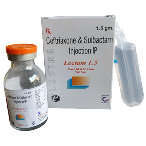 Ceftrizxone And Sulbactam Injection Ip 1.5 Gm - Physical Form: Liquid