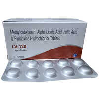 Methylcobalamin Alpha Lipoic Acid Folic Acid And Pyridoxine Hydrochloride Tablets 129 mg