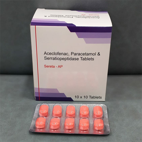 Aceclofenac Paracetamol And Serratiopeptidase Tablets - Drug Type: General Medicines
