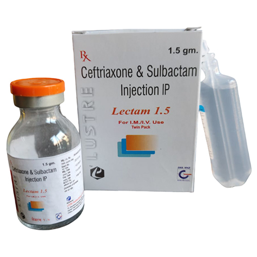 Ceftriaxone And sulbactam Injection IP 1.5 gm