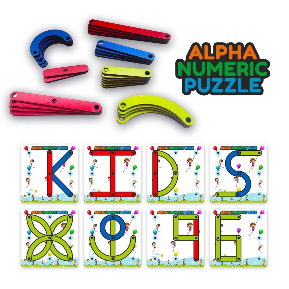 Alpha Numeric Puzzle - Color: Colorful