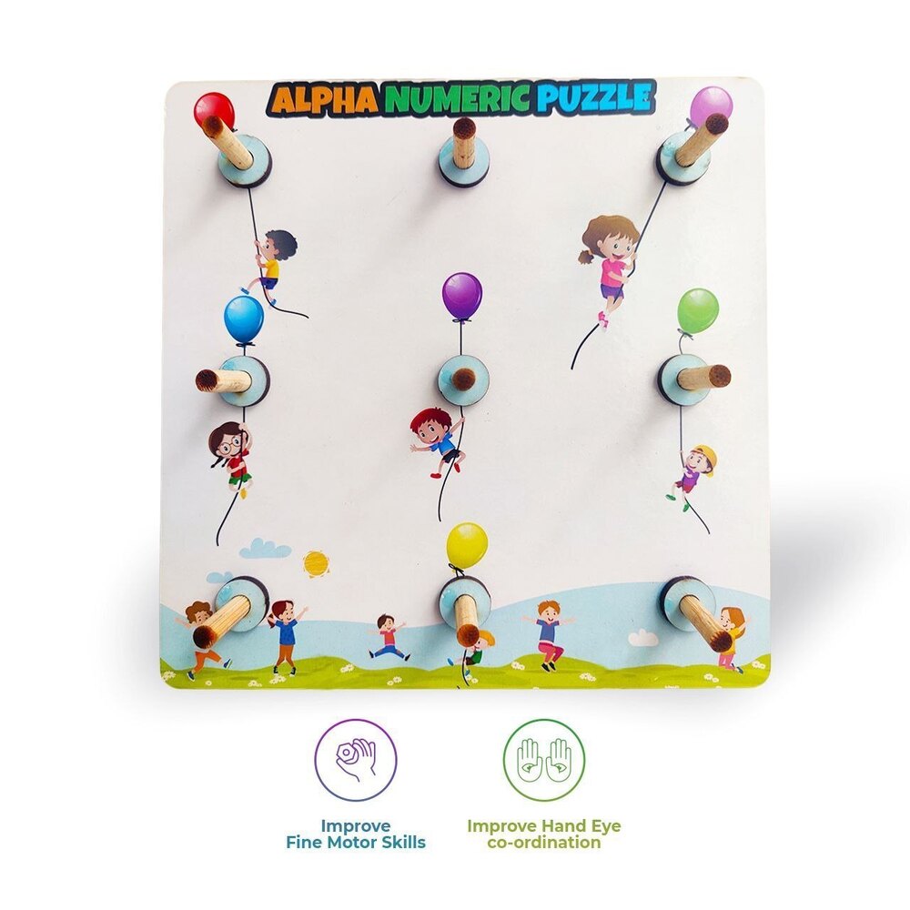 Alpha Numeric Puzzle - Color: Colorful