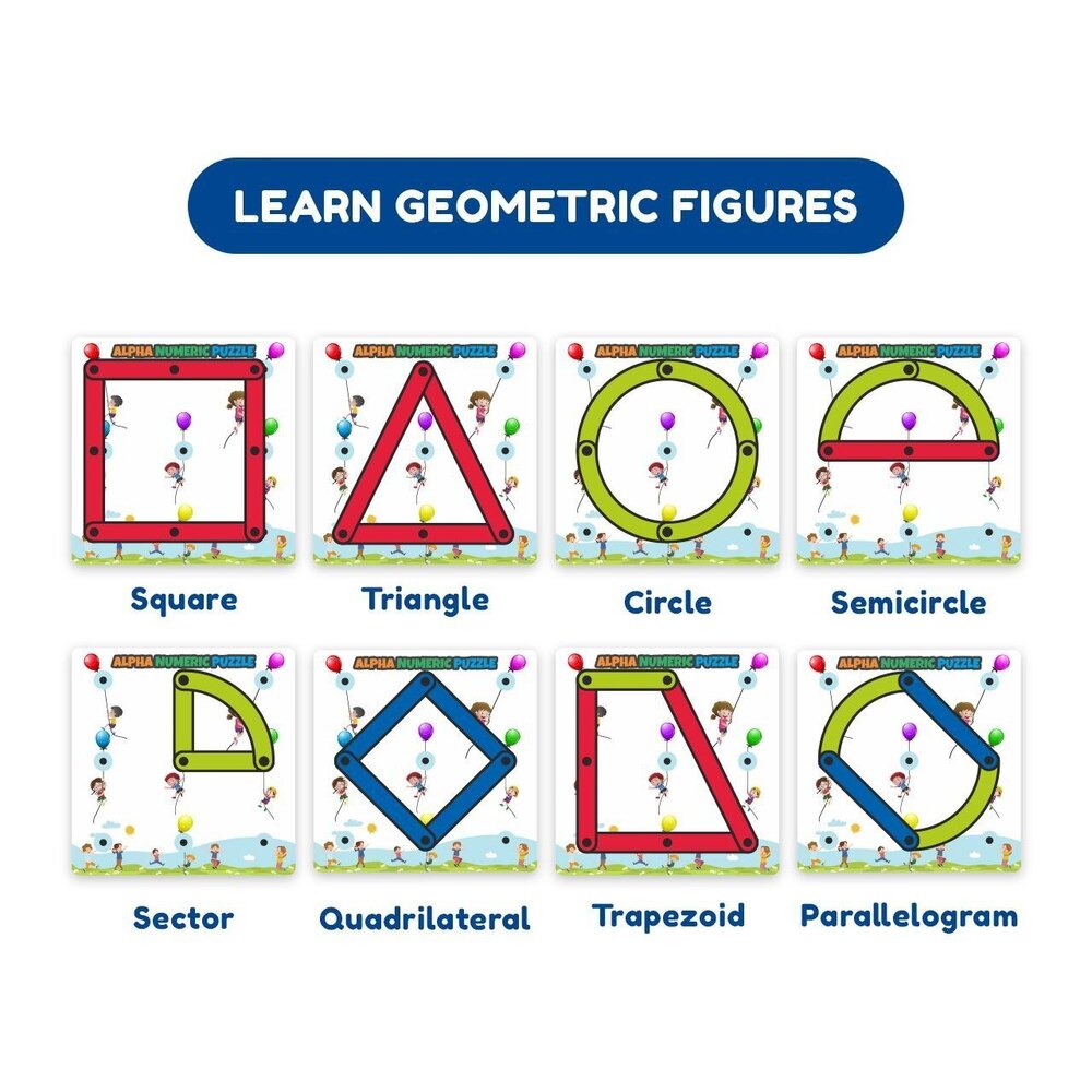 Alpha Numeric Puzzle - Color: Colorful