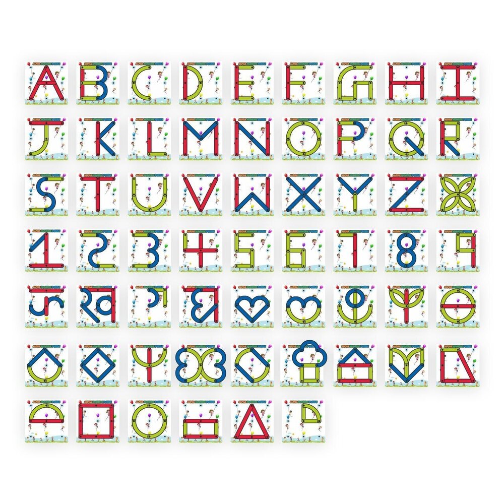 Alpha Numeric Puzzle - Color: Colorful