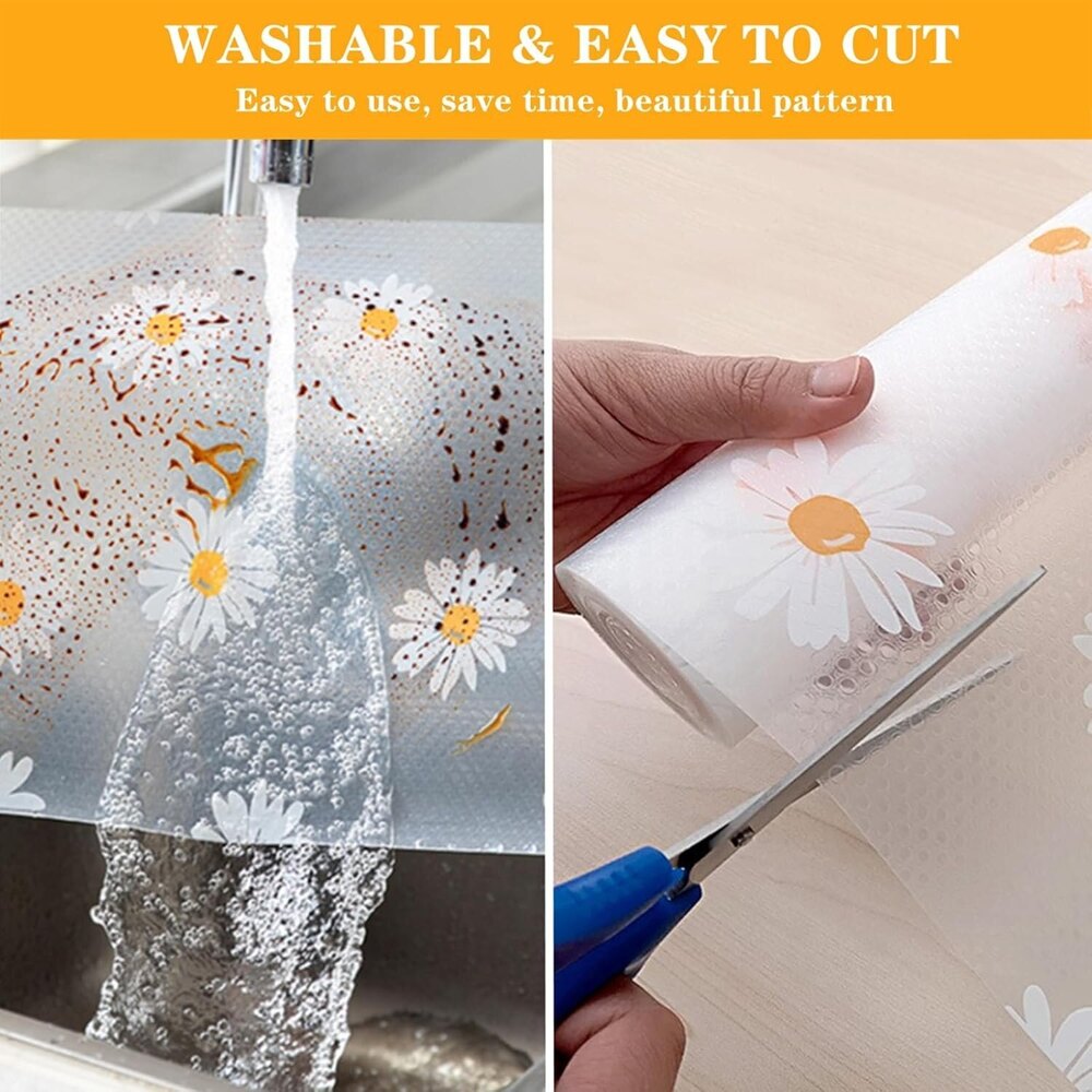 Anti Slip Eva Mat Waterproof Drawer Mat Non Adhesive Shelf Liners for Kitchen Cabinet Refrigerator