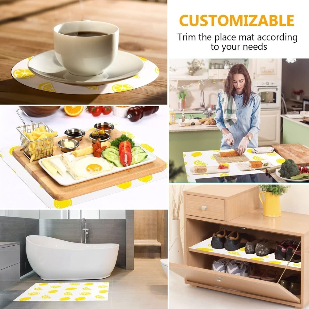 PRINTED ANTI SLIP EVA MAT - LEMON