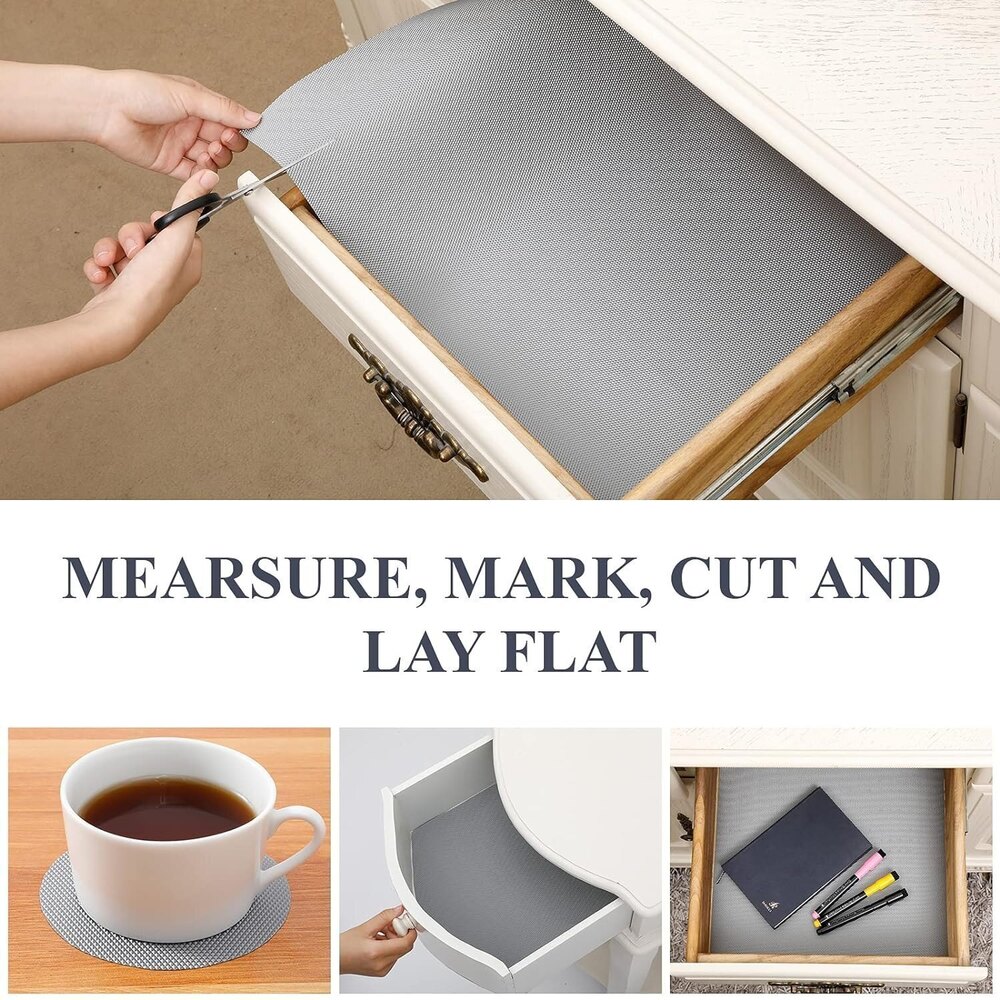 ANTI SLIP DRAWER MAT - GREY