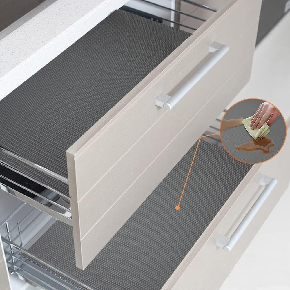 ANTI SLIP DRAWER MAT - GREY
