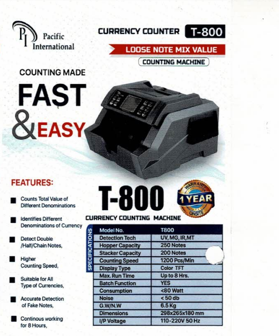 Pacific Counting Machine T-800