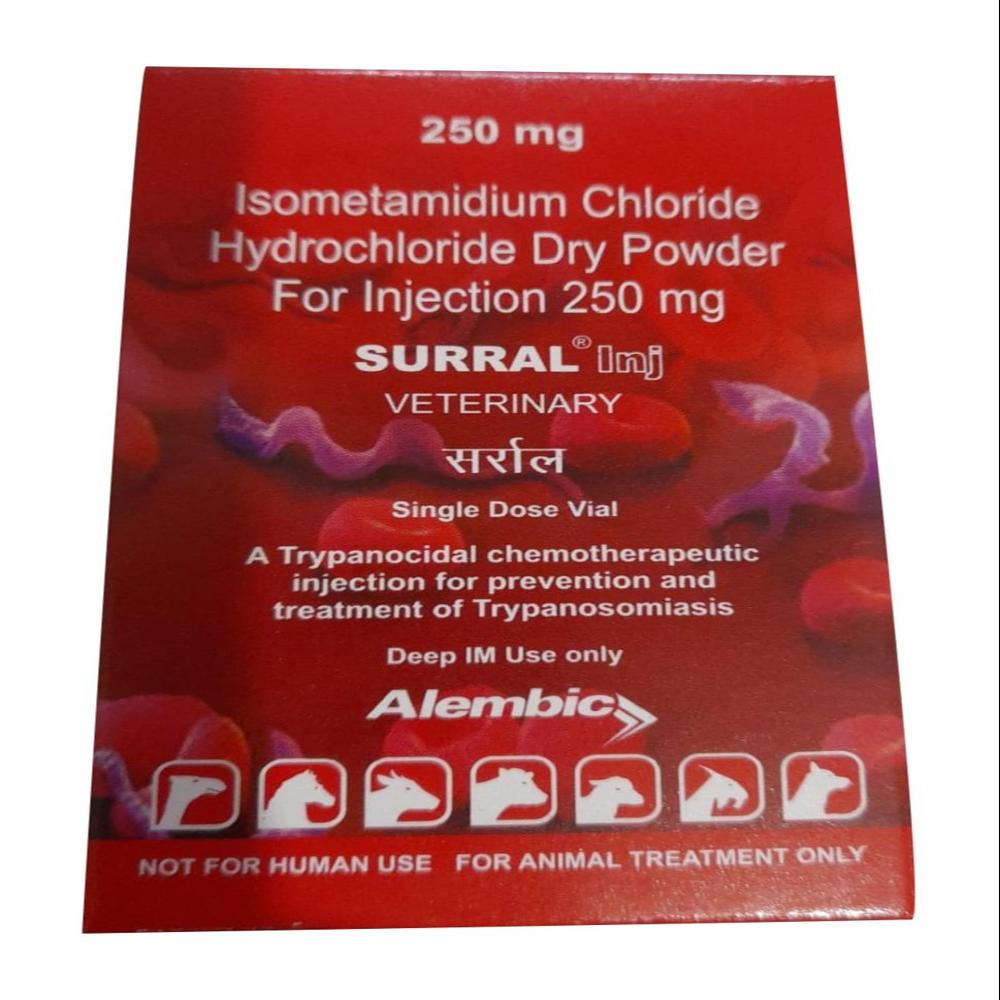 SURRAL  Isometamidium Chloride Hcl 250mg  INJECTION