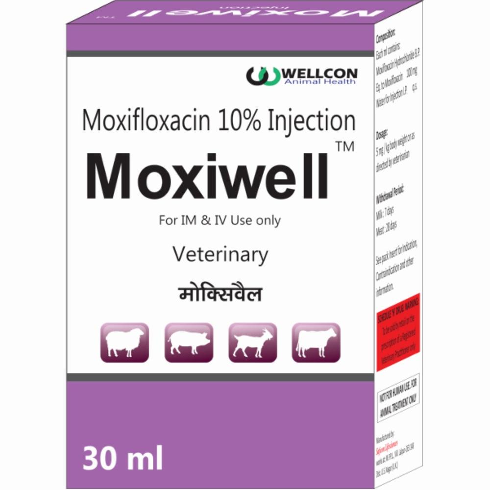Moxiwell Moxifloxacin 30ml Injection