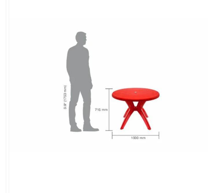 ITALICA 2011 ROUND CENTER LEG DINING TABLE 
