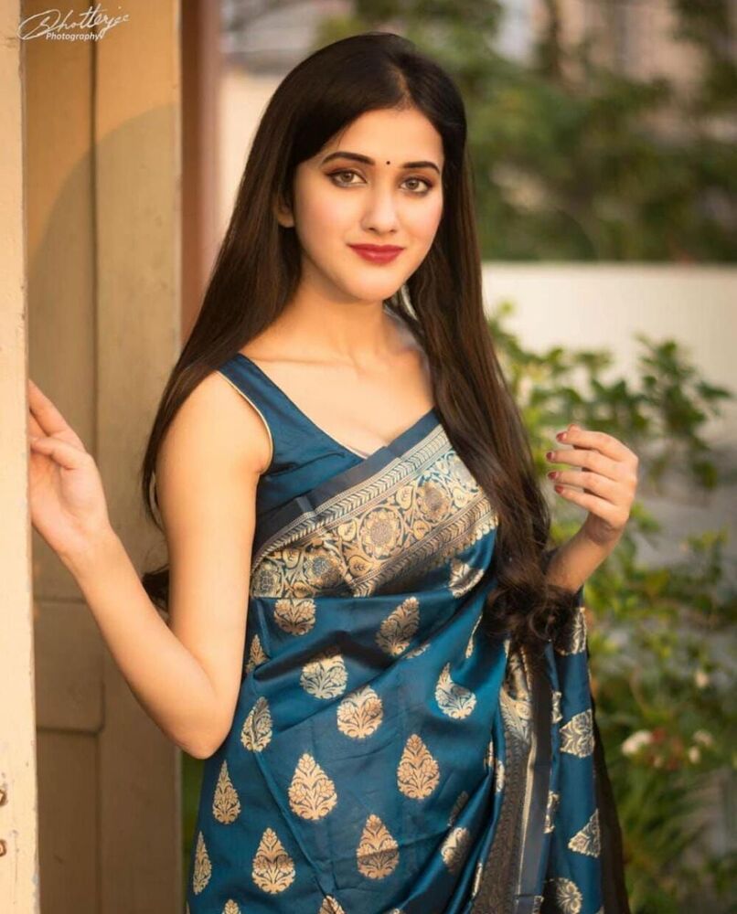 PRINTED SOFT LICHI SLIK SAREE