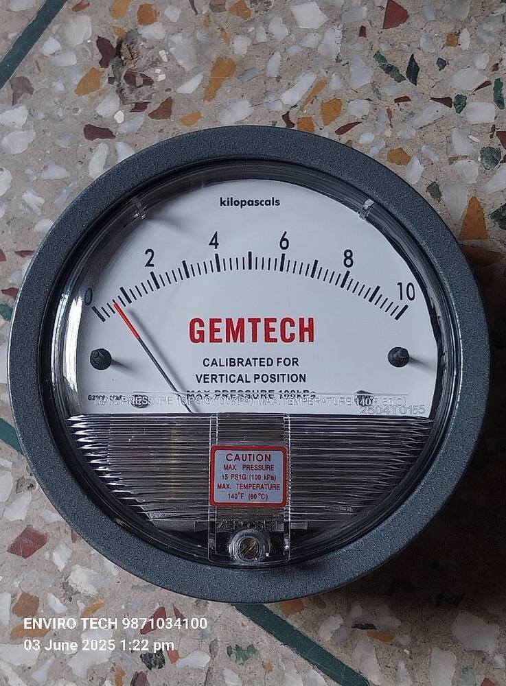 GEMTECH OMEGA DIFFERENTIAL PRESSURE GAUGE IN Sanjay Memorial Industrial Estate Faridabad