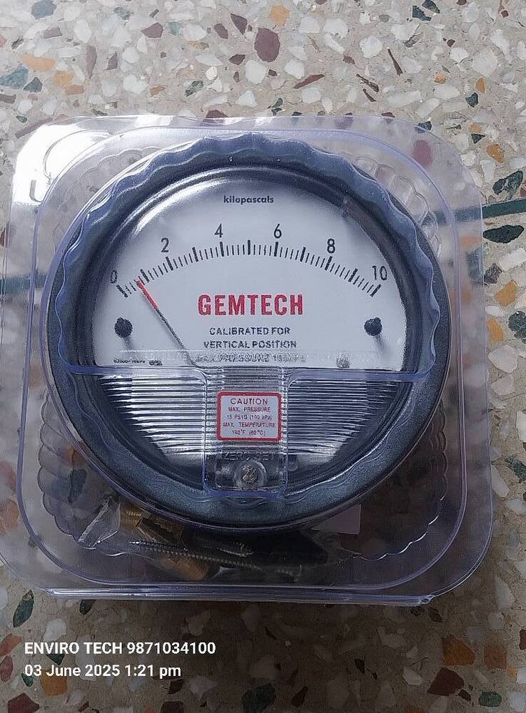 GEMTECH OMEGA DIFFERENTIAL PRESSURE GAUGE IN Sanjay Memorial Industrial Estate Faridabad