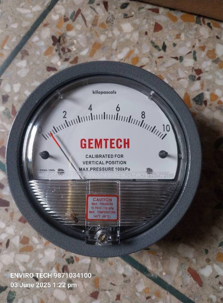 GEMTECH OMEGA DIFFERENTIAL PRESSURE GAUGE IN Sanjay Memorial Industrial Estate Faridabad